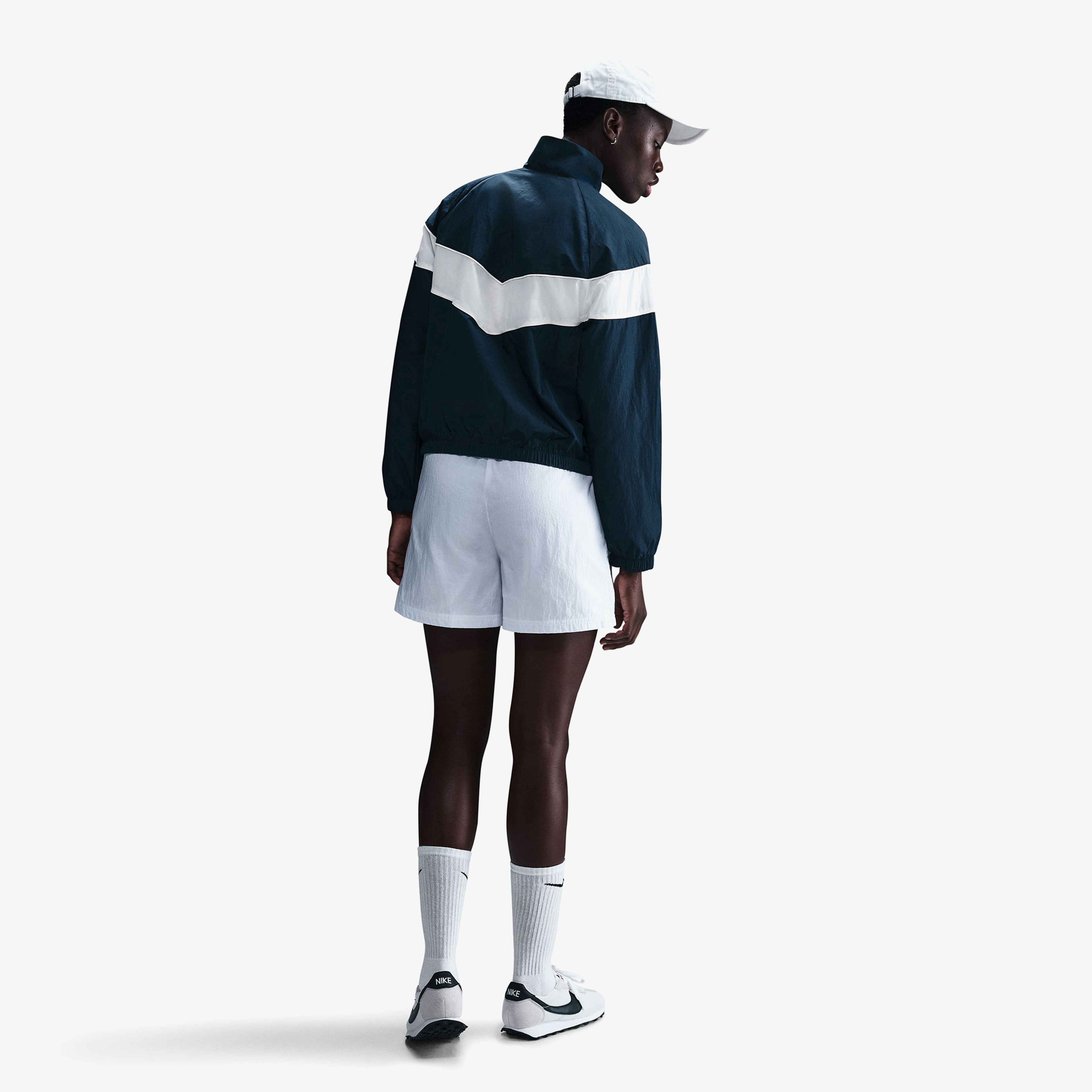 Nike Sportswear Woven Loose Kadın Mavi Ceket