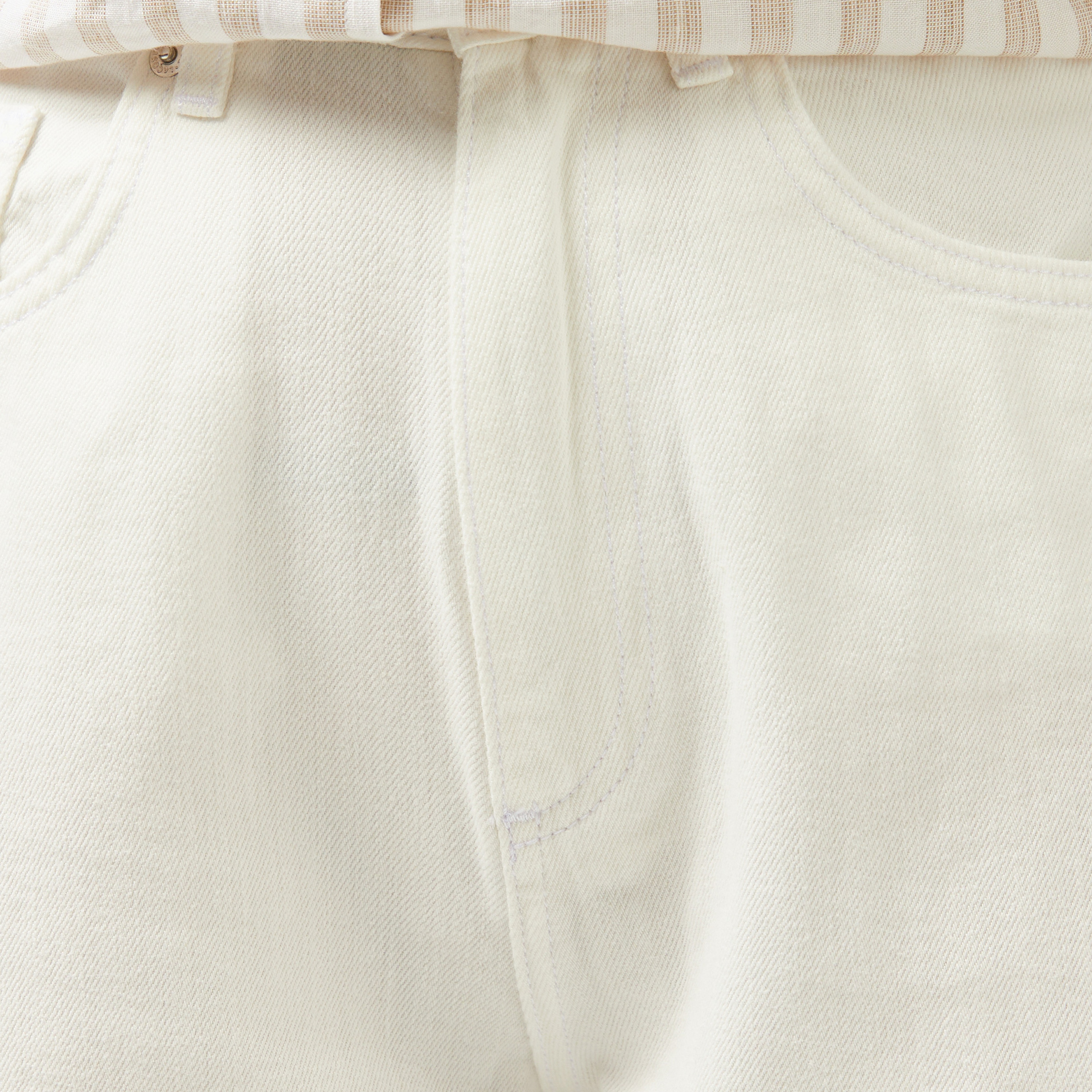 Kadın Beyaz Jean Pantolon