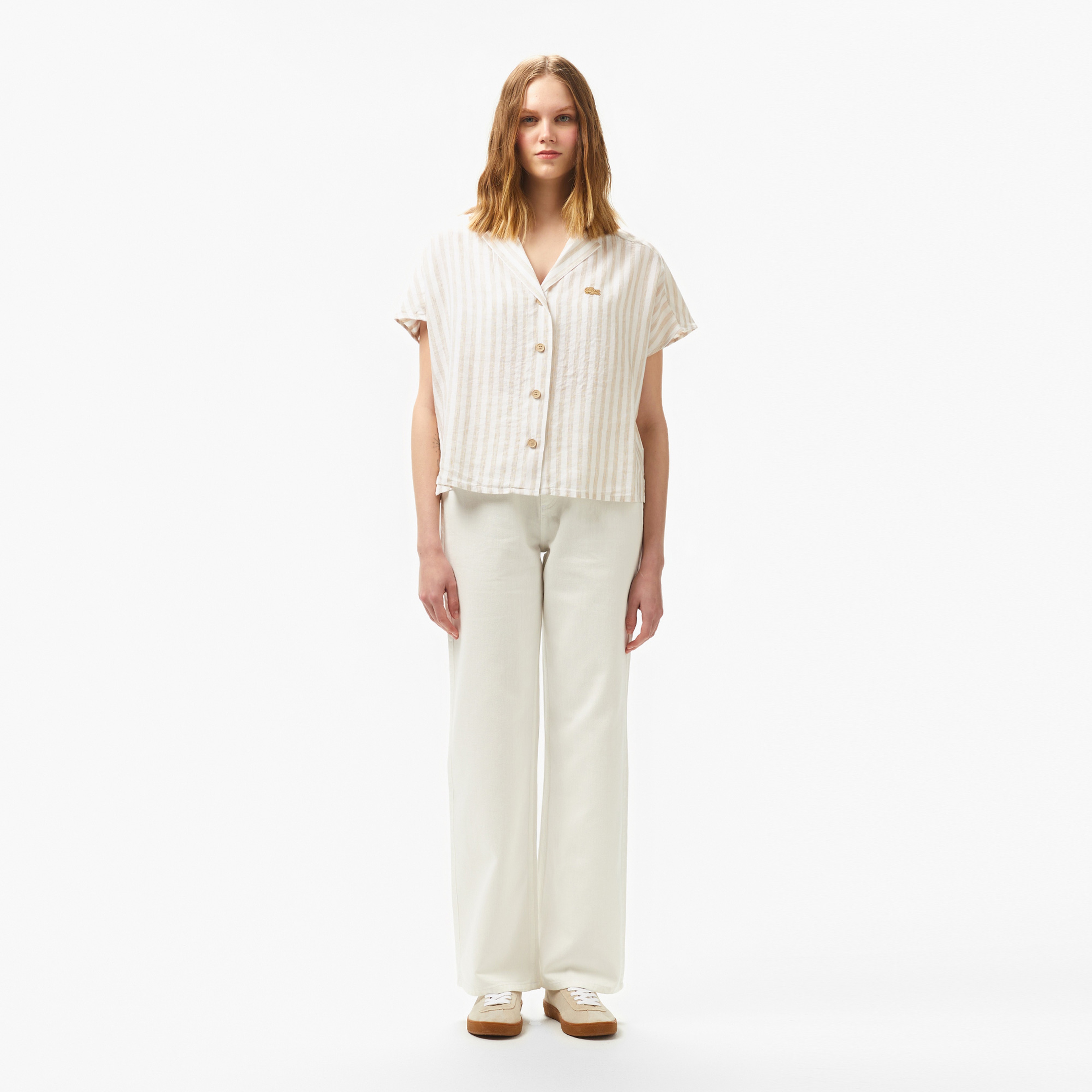 Kadın Beyaz Jean Pantolon