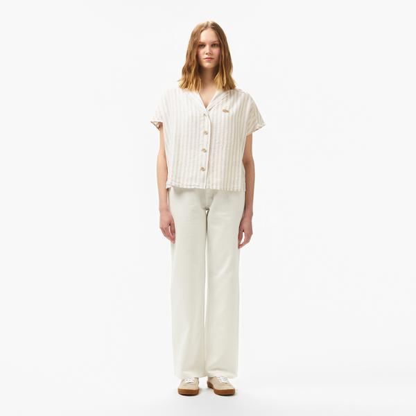 Kadın Beyaz Jean Pantolon