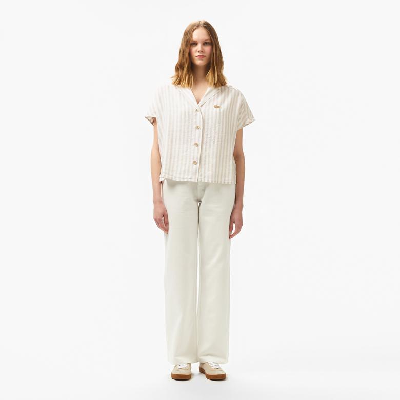 Kadın Beyaz Jean Pantolon