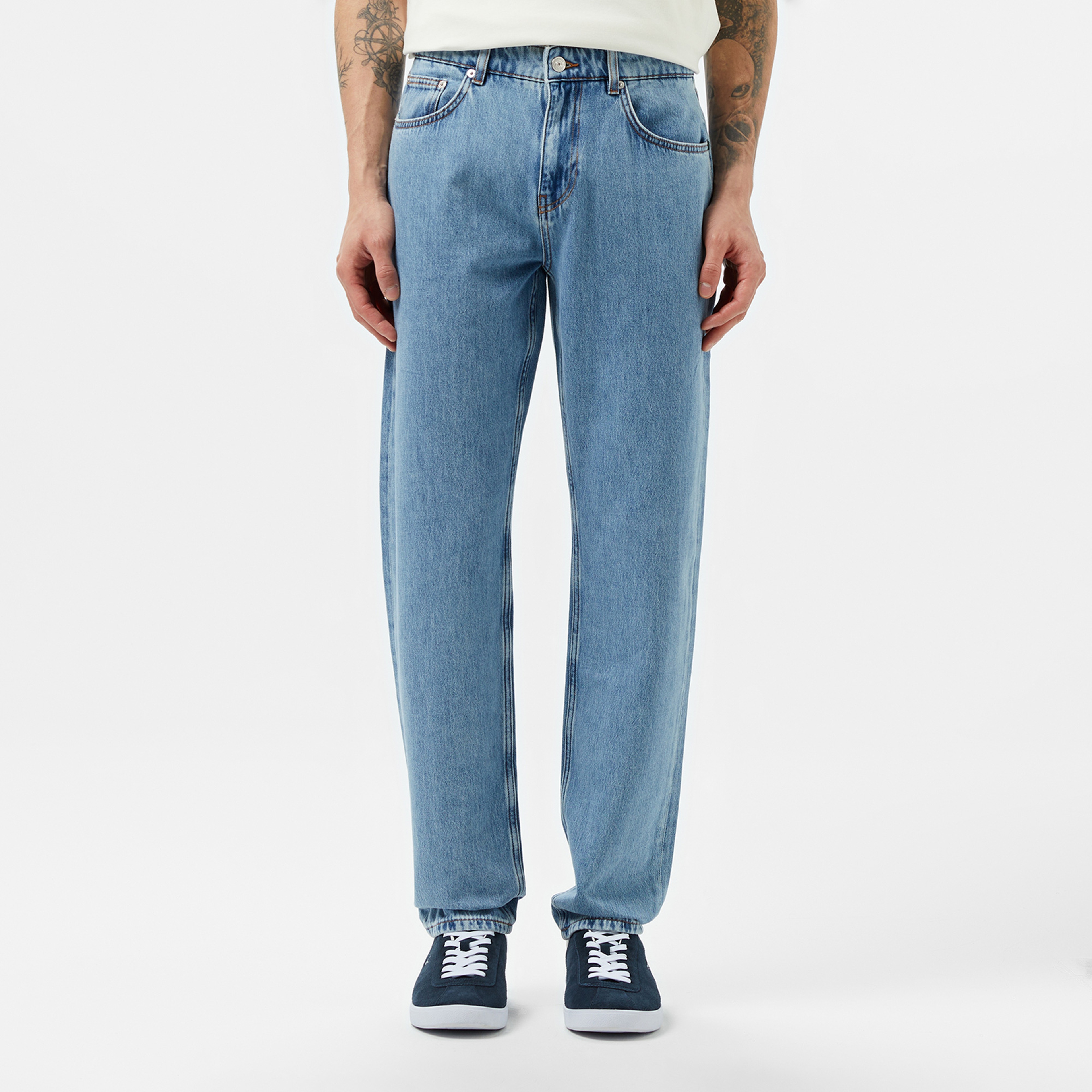 Erkek Açık Mavi Jean Pantolon