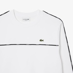 Erkek Classic Fit Beyaz Sweatshirt