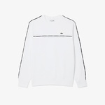 Erkek Classic Fit Beyaz Sweatshirt
