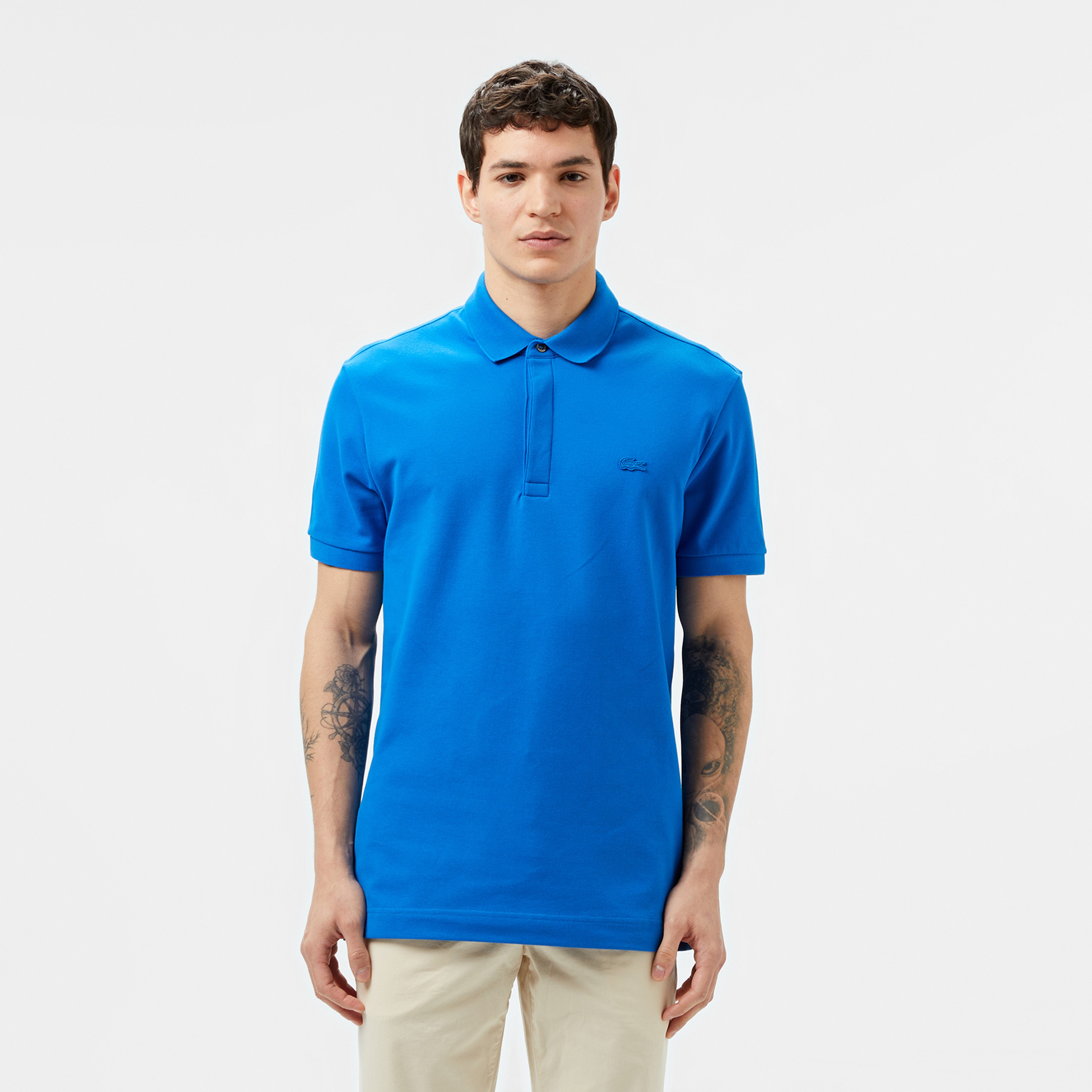 Erkek Regular Fit Mavi Paris Polo