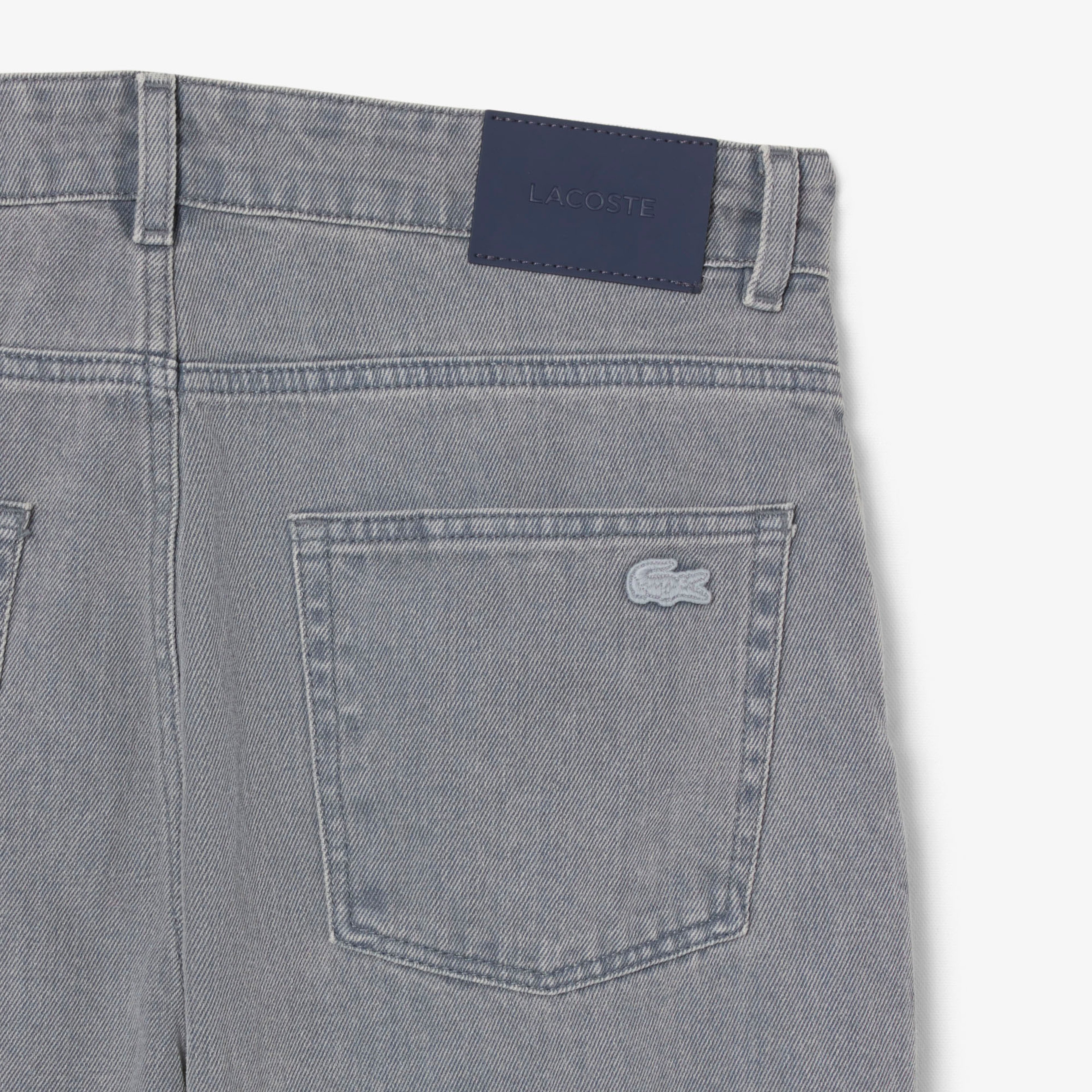 Erkek Straight Fit Gri Jean Pantolon
