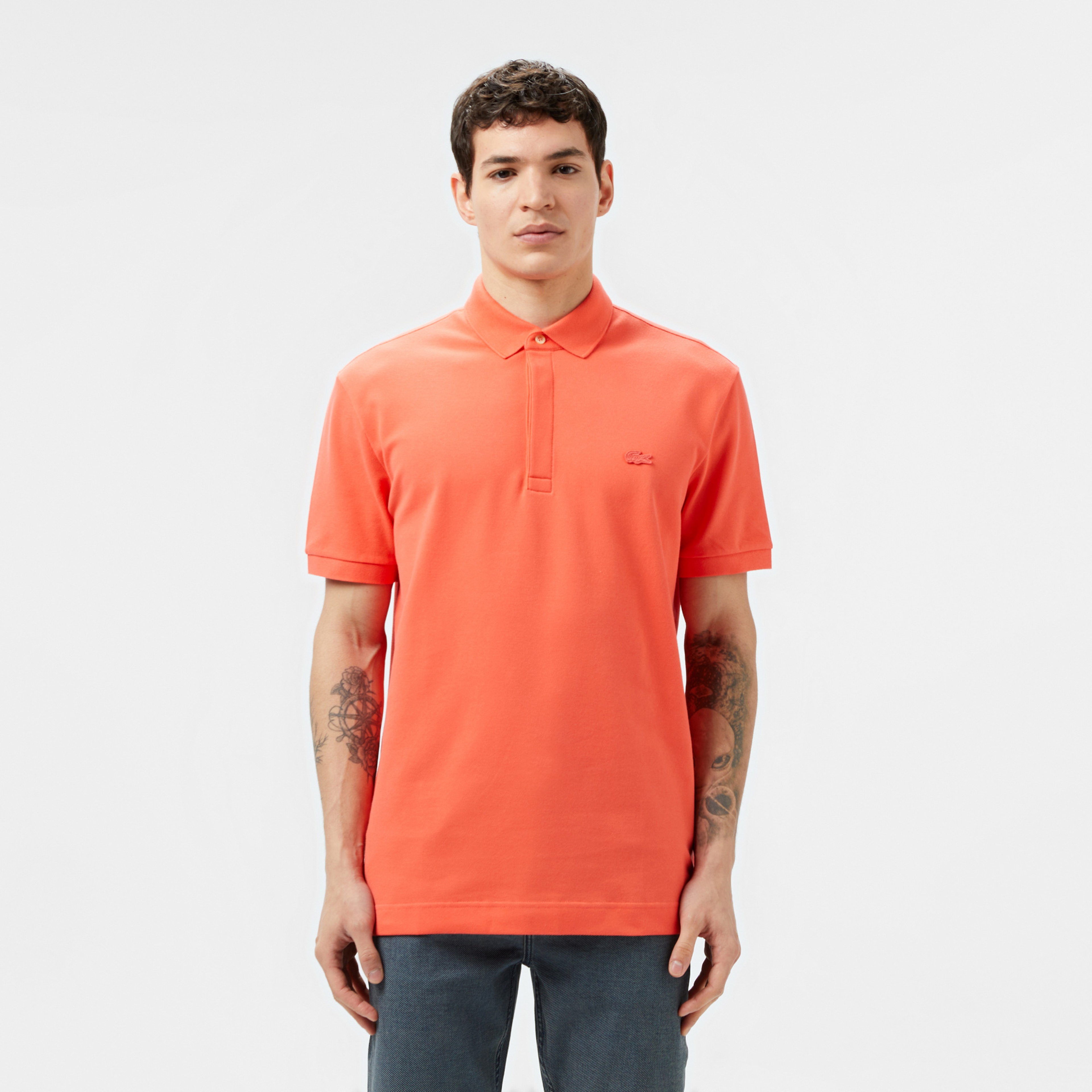 Erkek Regular Fit Turuncu Paris Polo