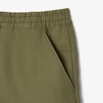 Erkek Regular Fit Keten Haki Şort