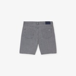 Erkek Straight Fit Denim Gri Bermuda Şort