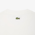 Erkek Classic Fit Bisiklet Yaka Baskılı Beyaz T-Shirt