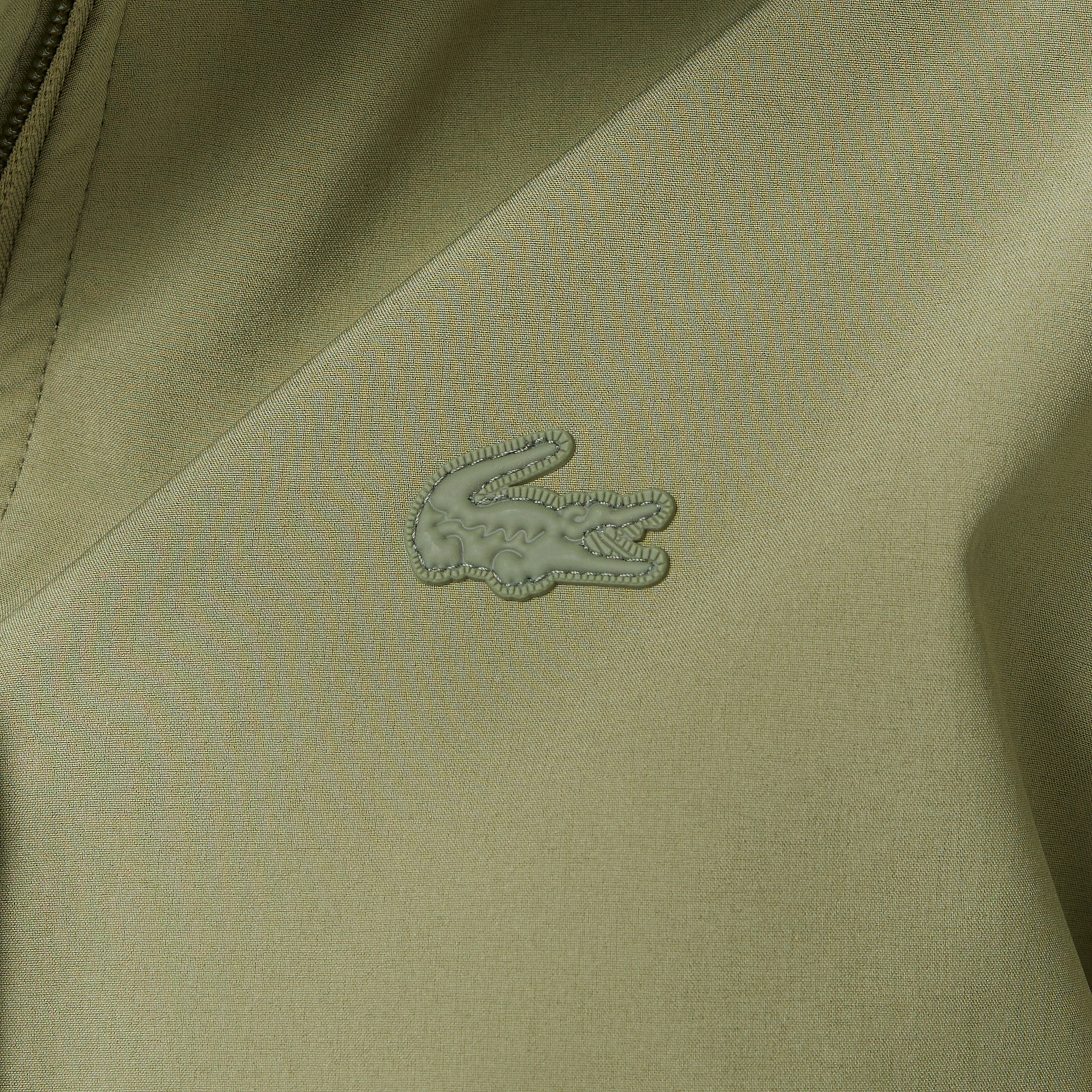 Kadın Relaxed Fit Kapüşonlu Yeşil Yağmurluk