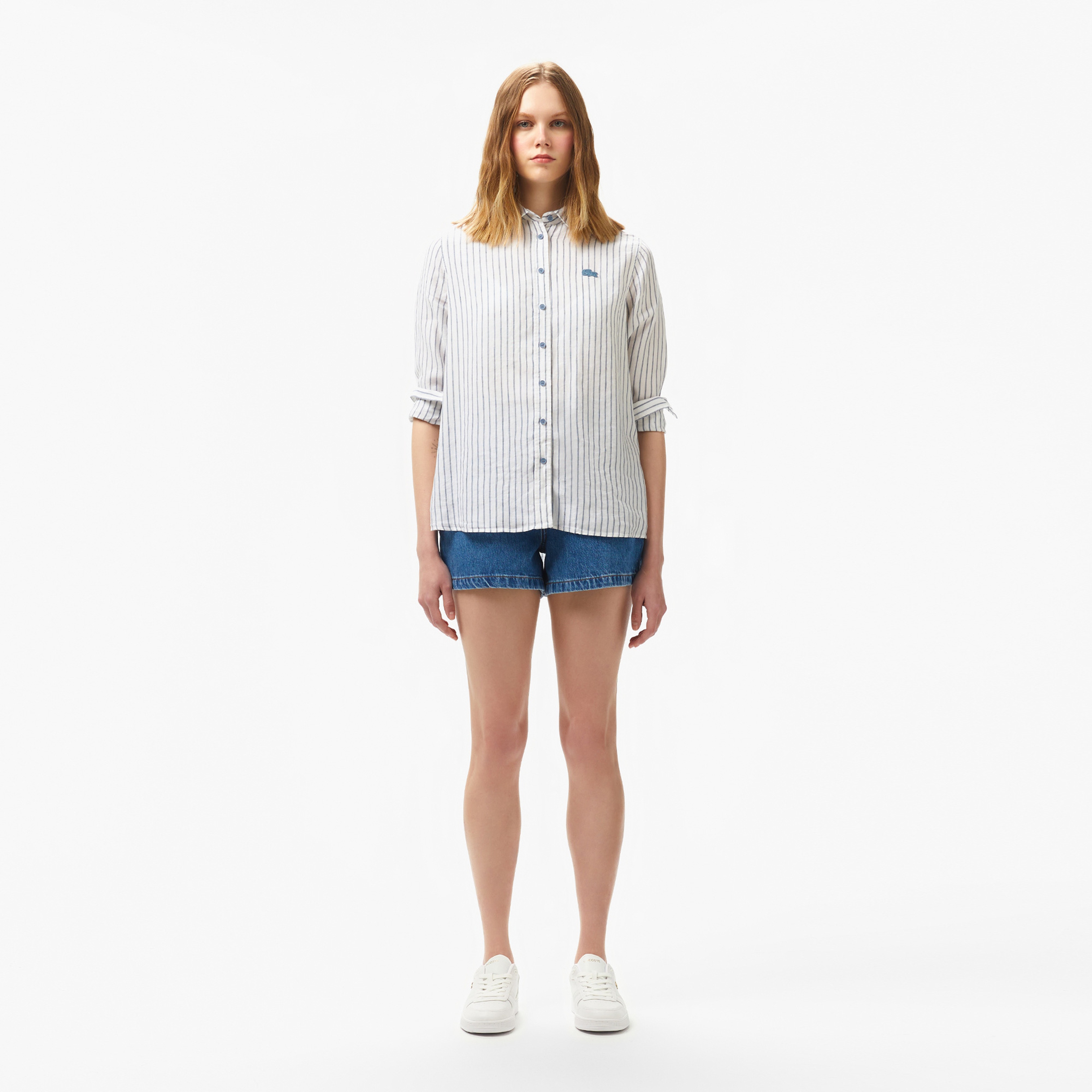 Kadın Regular Fit Denim Koyu Mavi Şort