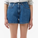 Kadın Regular Fit Denim Koyu Mavi Şort