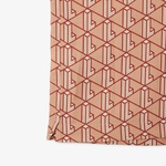 Erkek Relaxed Fit Kısa Kollu Monogram Turuncu Gömlek