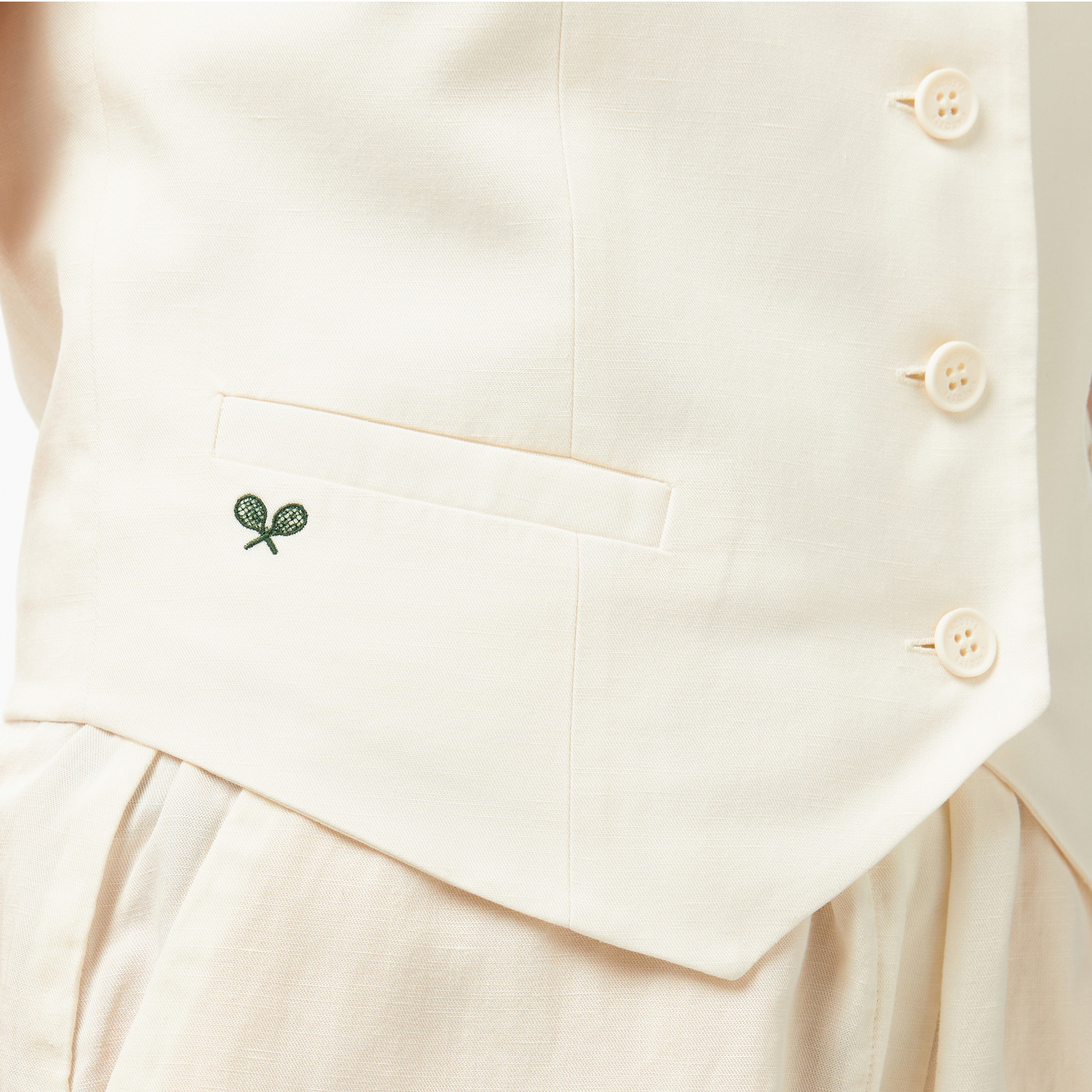 Kadın Slim Fit Beyaz Yelek