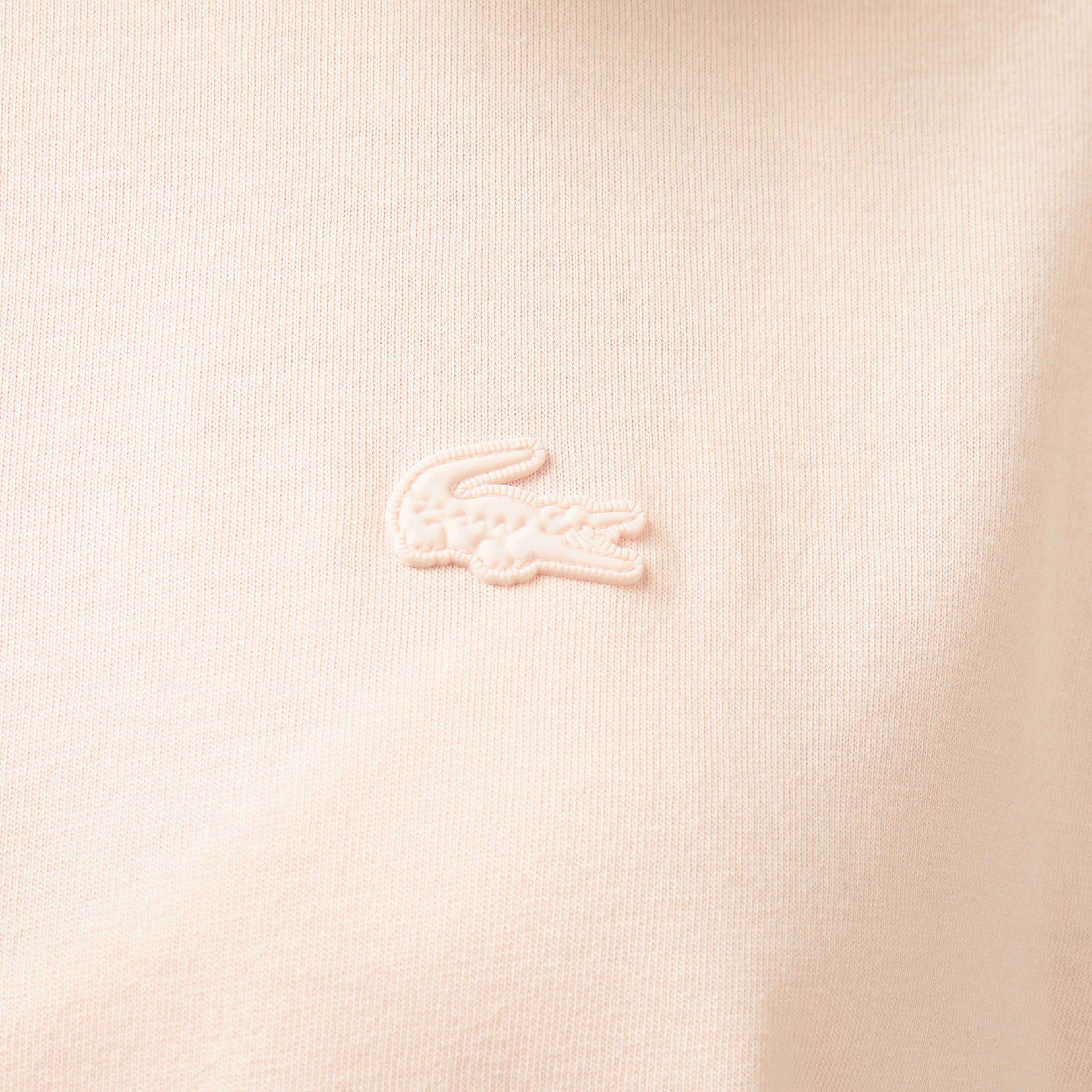 Kadın Loose Fit Bisiklet Yaka Açık Pembe T-Shirt