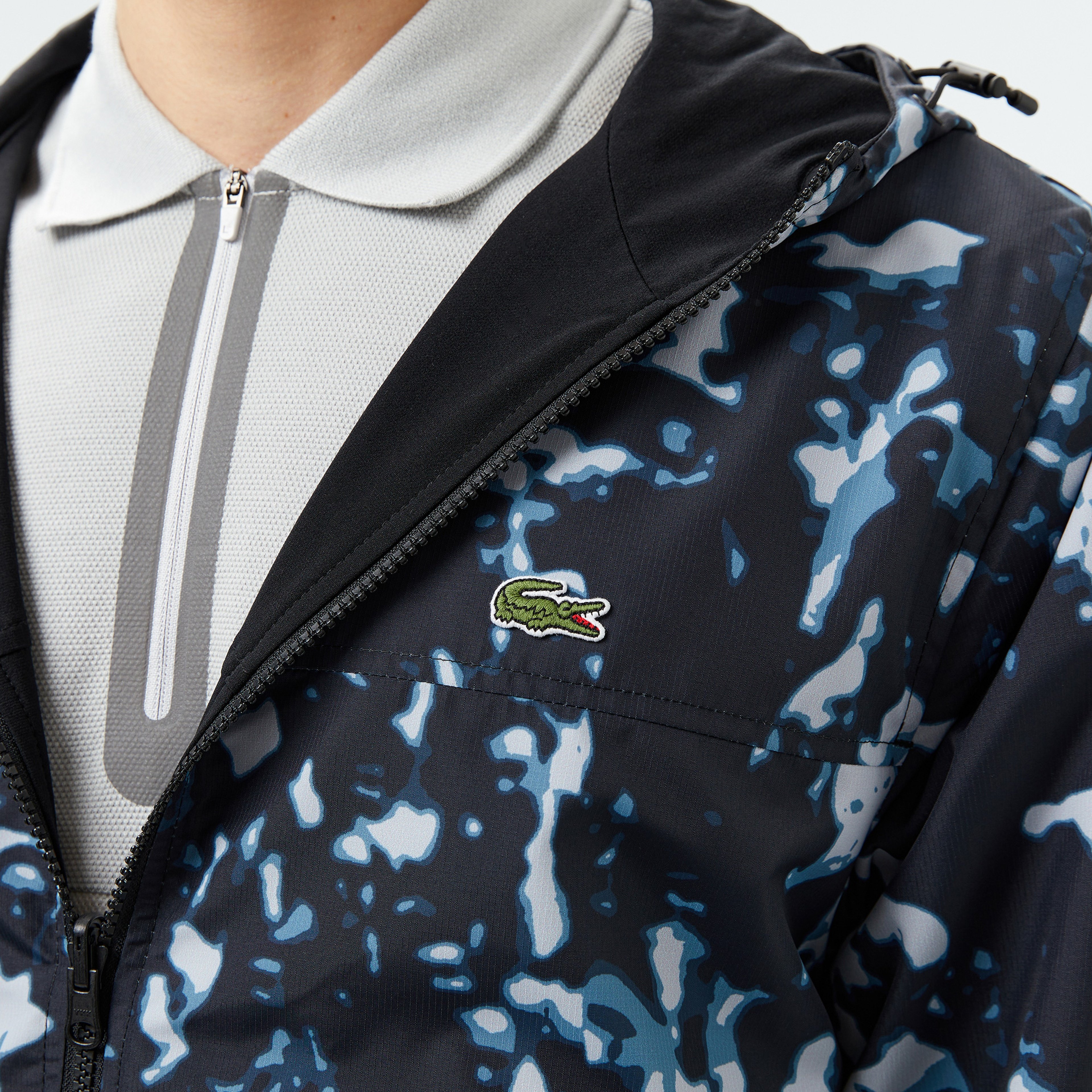 Erkek Kapüşonlu Çift Taraflı Siyah Ceket