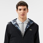 Erkek Kapüşonlu Çift Taraflı Siyah Ceket