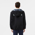 Erkek Kapüşonlu Çift Taraflı Siyah Ceket