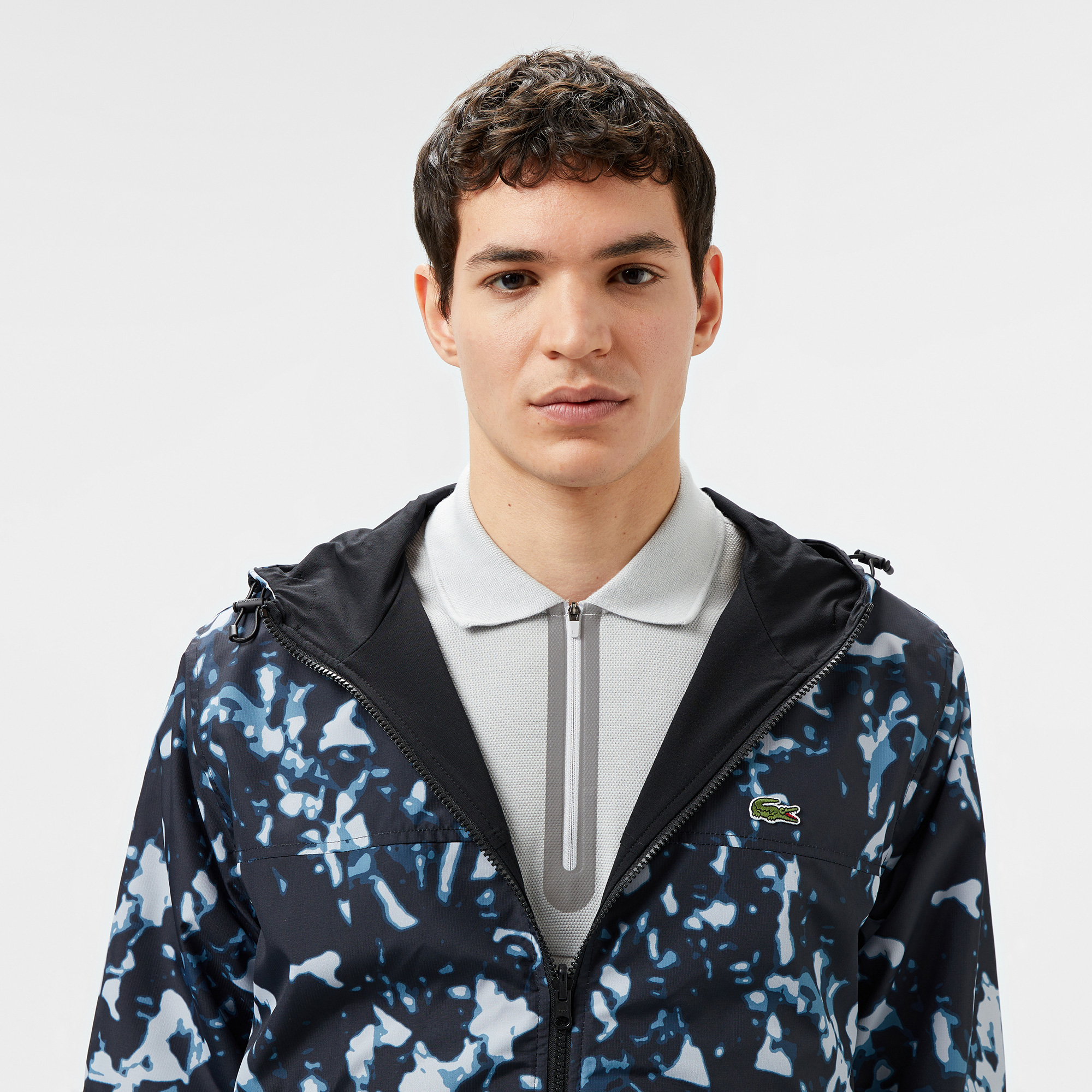 Erkek Kapüşonlu Çift Taraflı Siyah Ceket