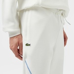 Erkek Tapered Fit Baskılı Beyaz Eşofman Altı