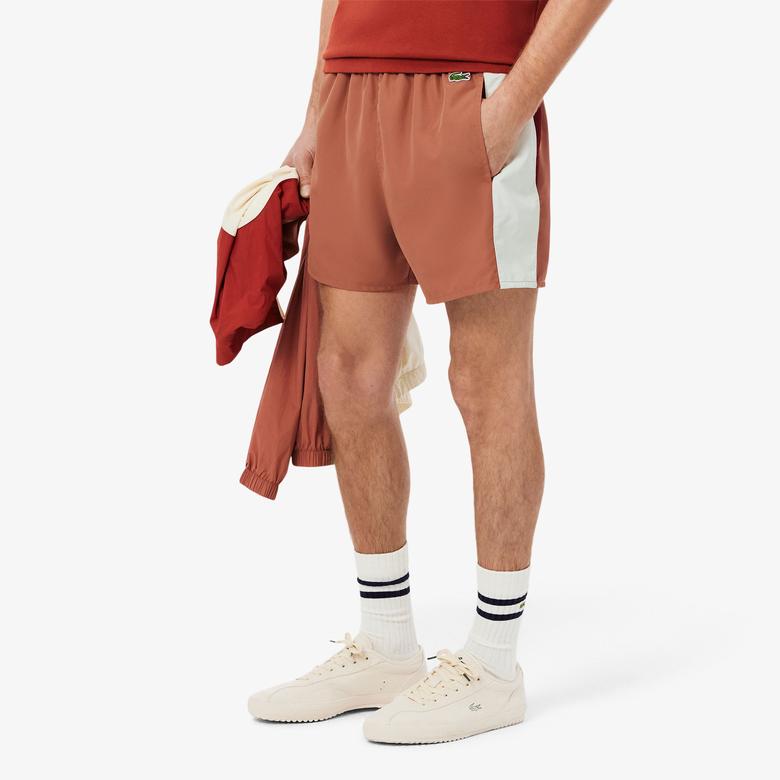 Erkek Renk Bloklu Turuncu Mayo