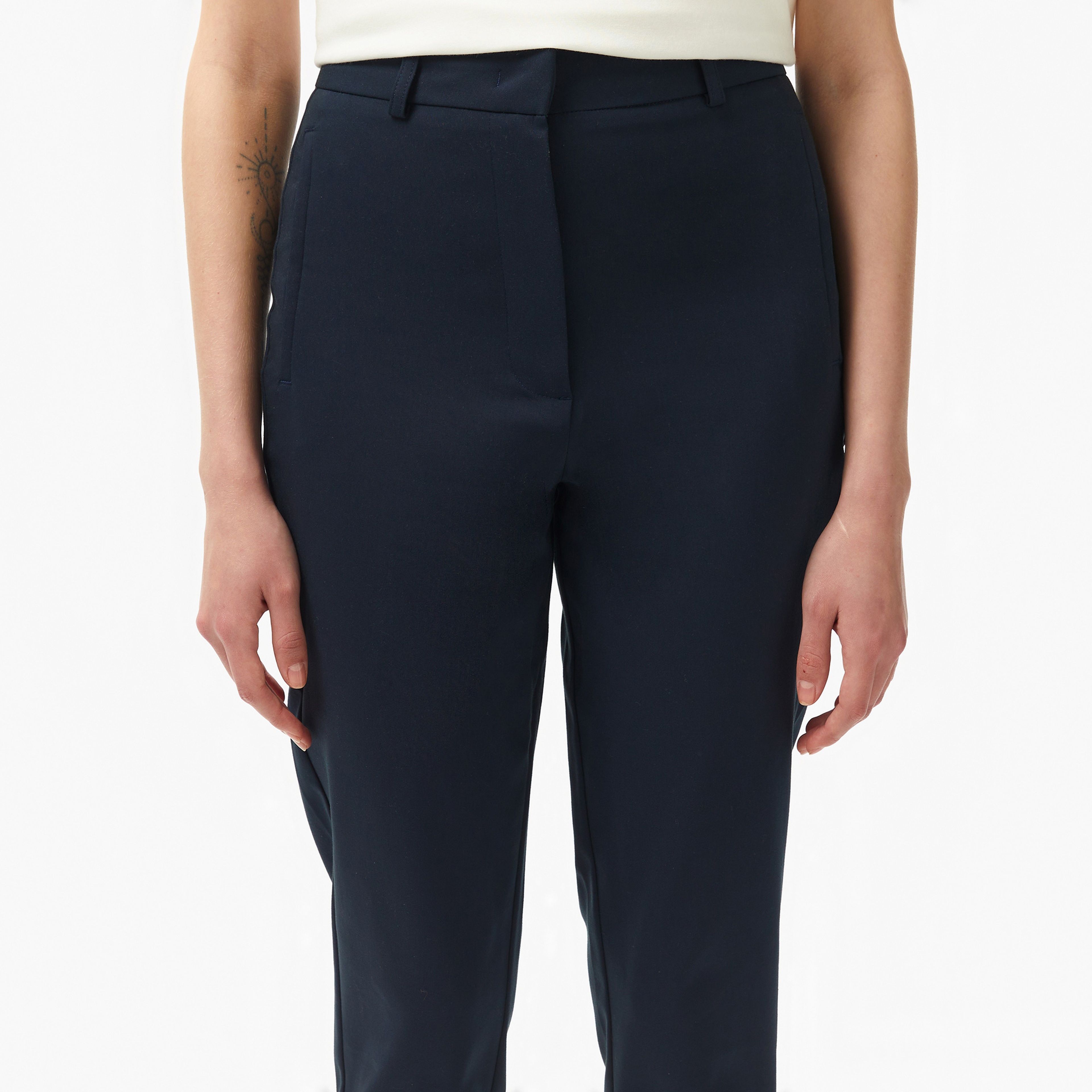 Kadın Regular Fit Lacivert Pantolon