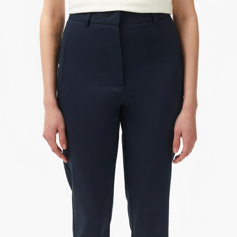 Kadın Regular Fit Lacivert Pantolon
