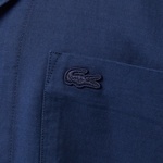 Erkek Relaxed Fit Kısa Kollu Lacivert Gömlek