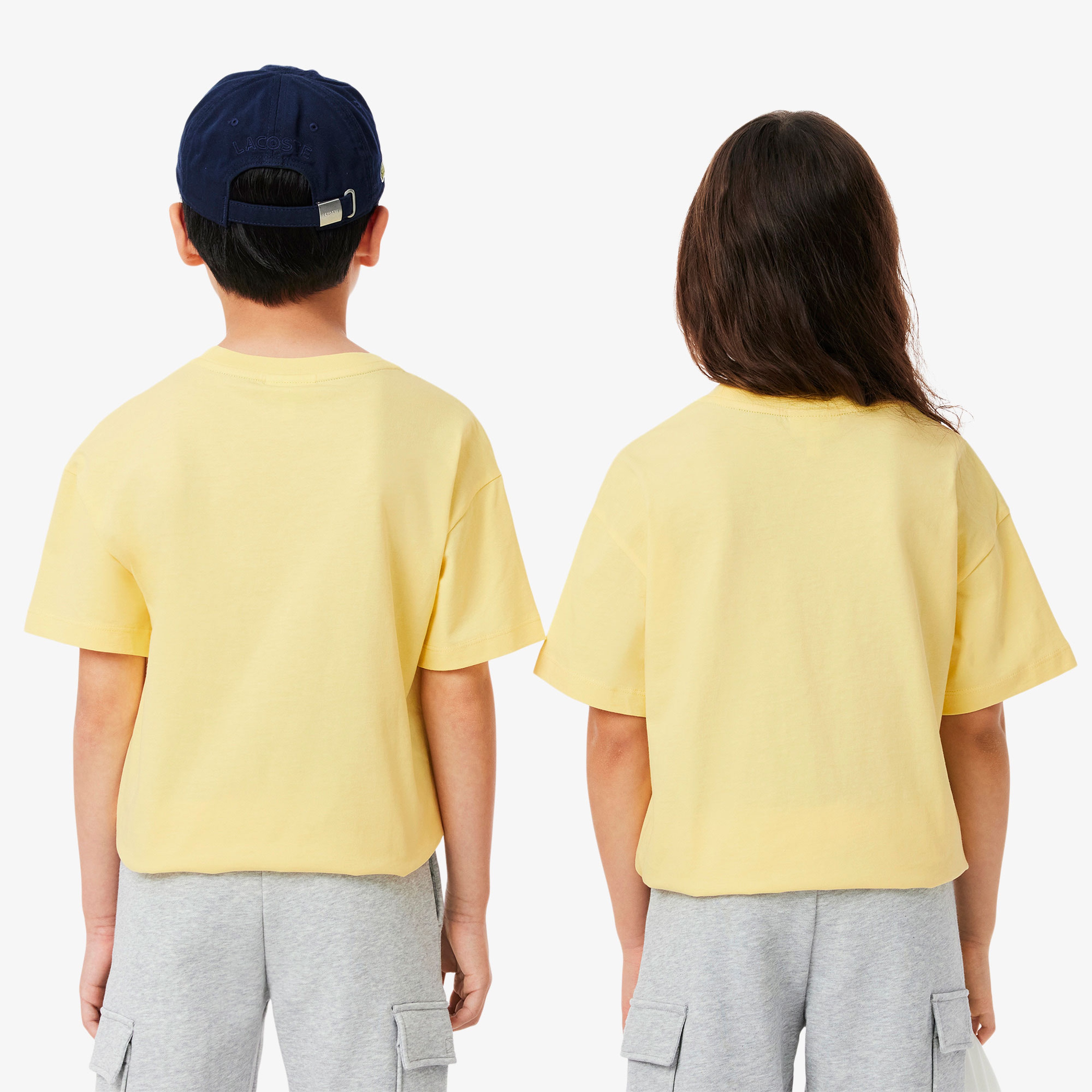 Çocuk Bisiklet Yaka Baskılı Sarı T-Shirt