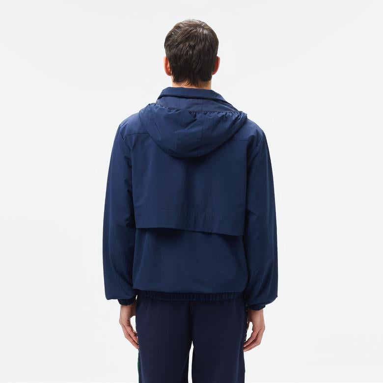 Erkek Kapüşonlu Lacivert Ceket