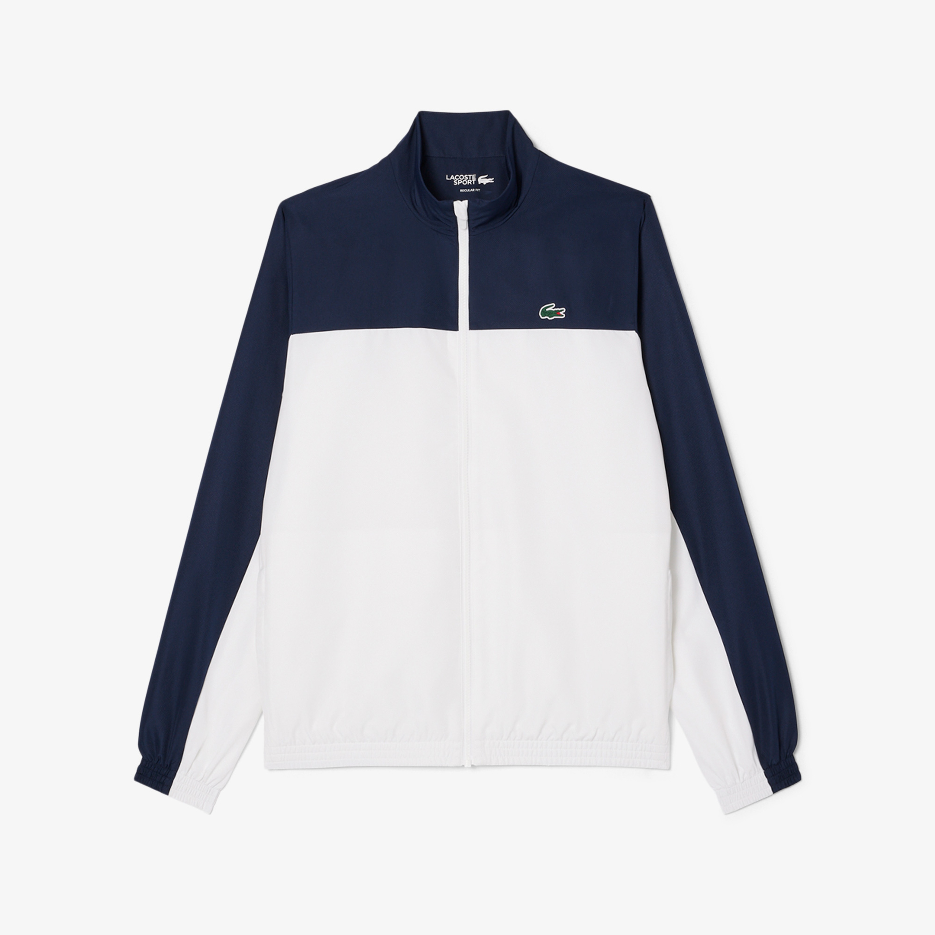 Lacoste Erkek Regular Fit Fermuarlı Renk Bloklu Beyaz Eşofman Takımı