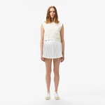 Kadın Regular Fit Kolsuz Fermuarlı Beyaz Gömlek