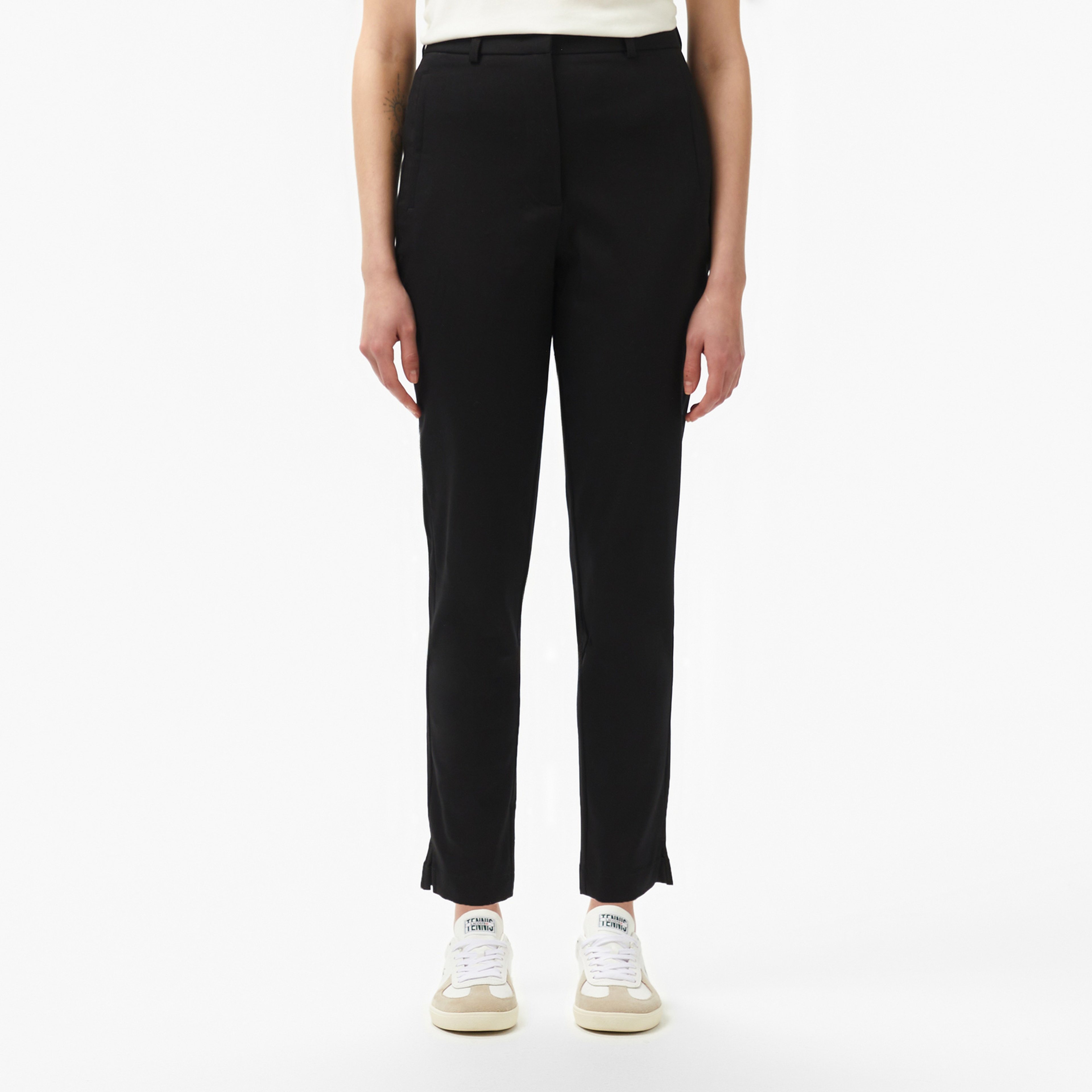 Kadın Regular Fit Siyah Pantolon