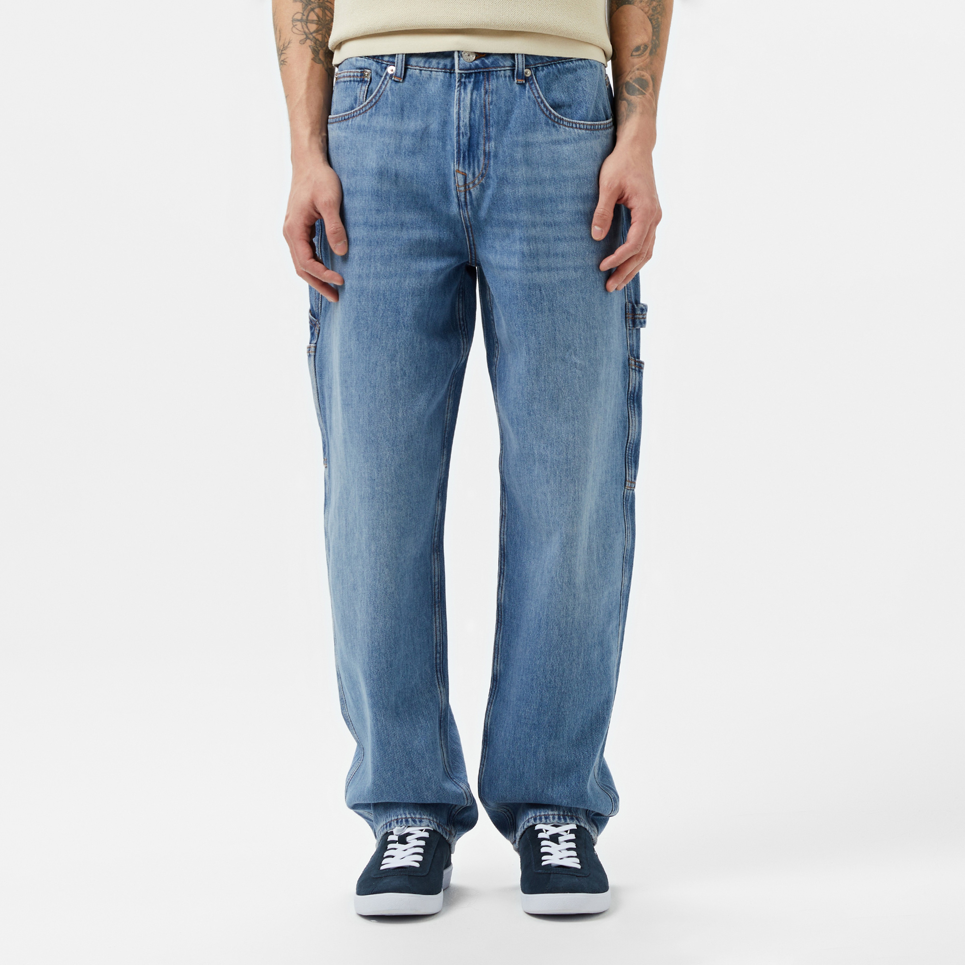 Erkek Koyu Mavi Jean Pantolon