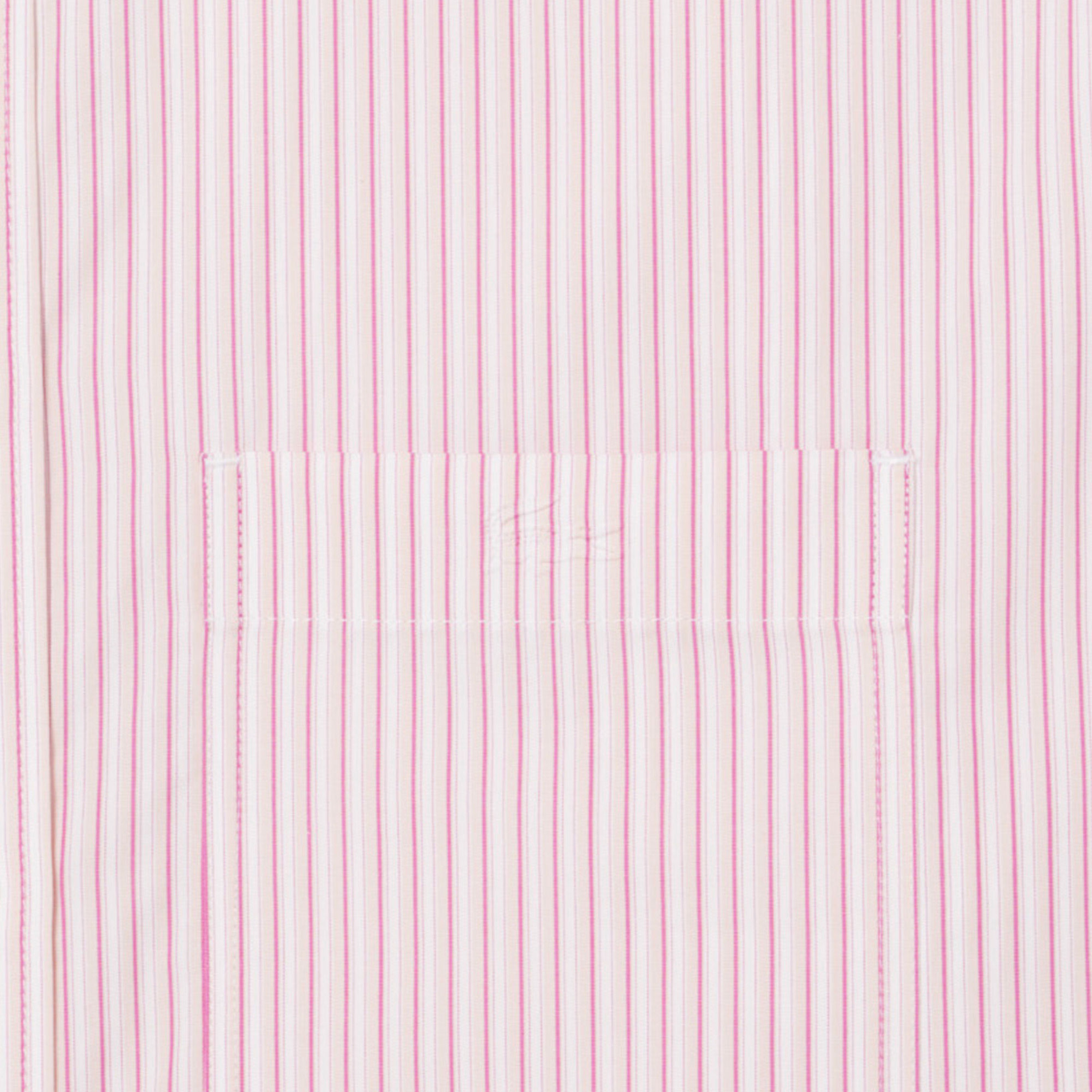 Kadın Oversize Fit Çizgili Pembe Gömlek