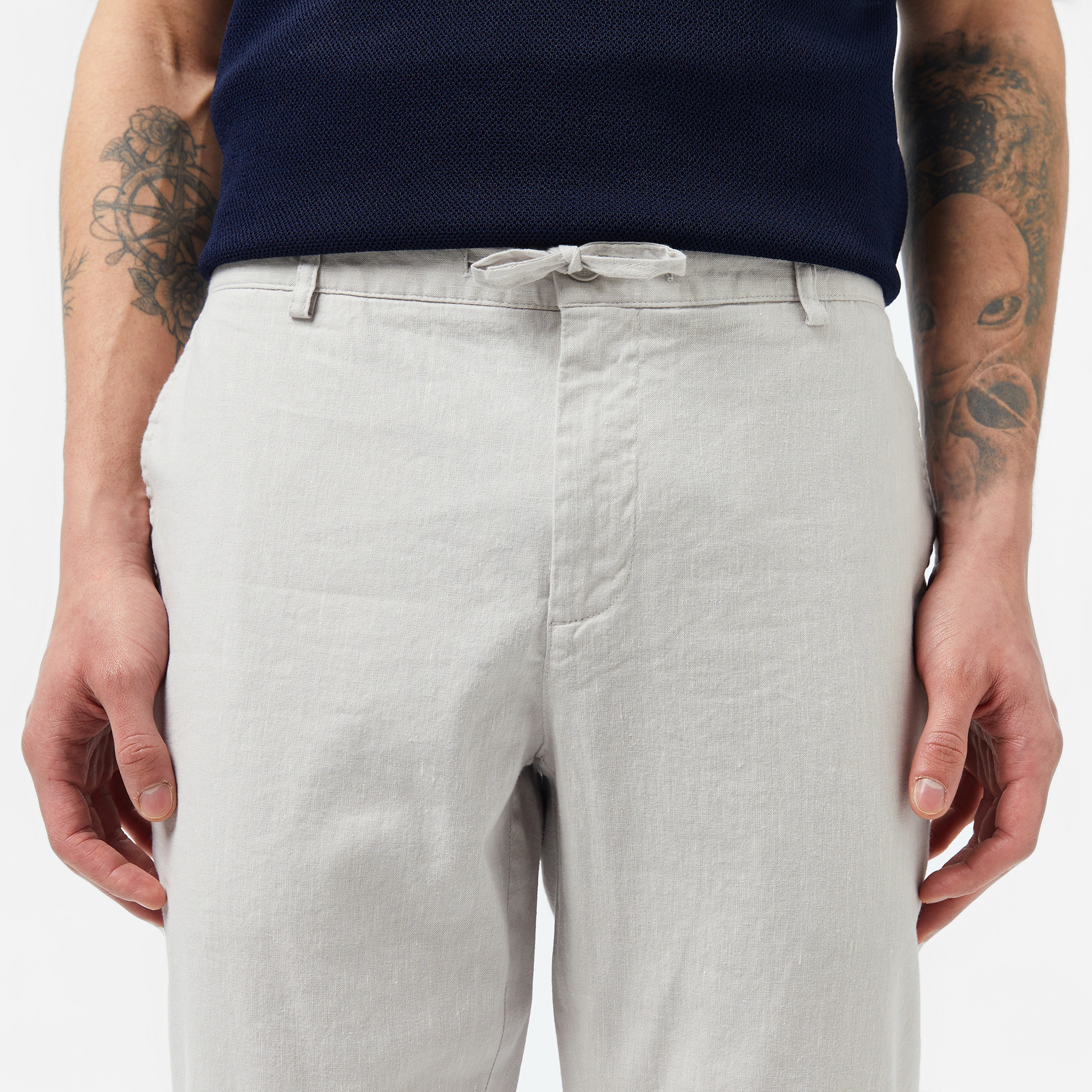 Erkek Slim Fit Gri Pantolon