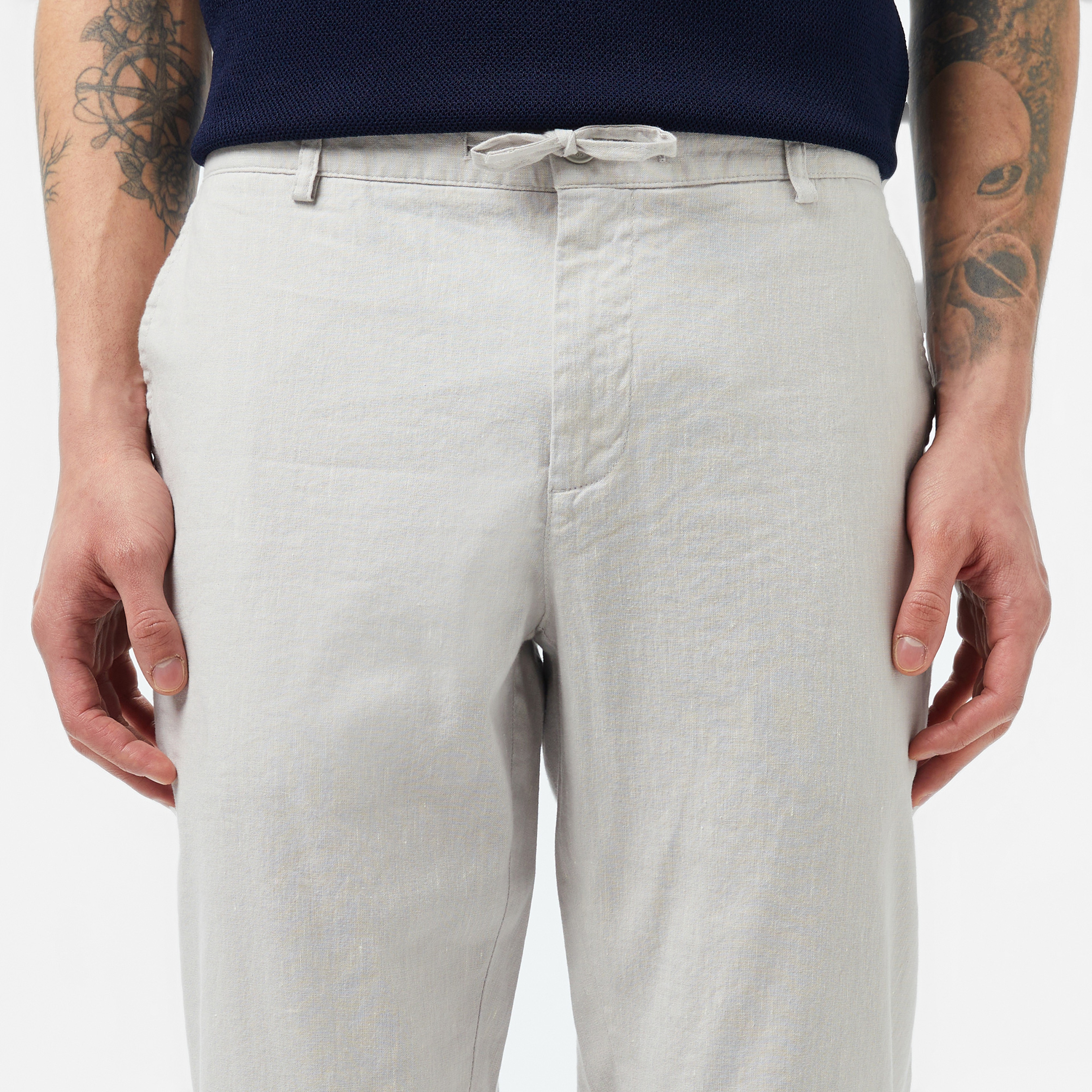 Erkek Slim Fit Gri Pantolon