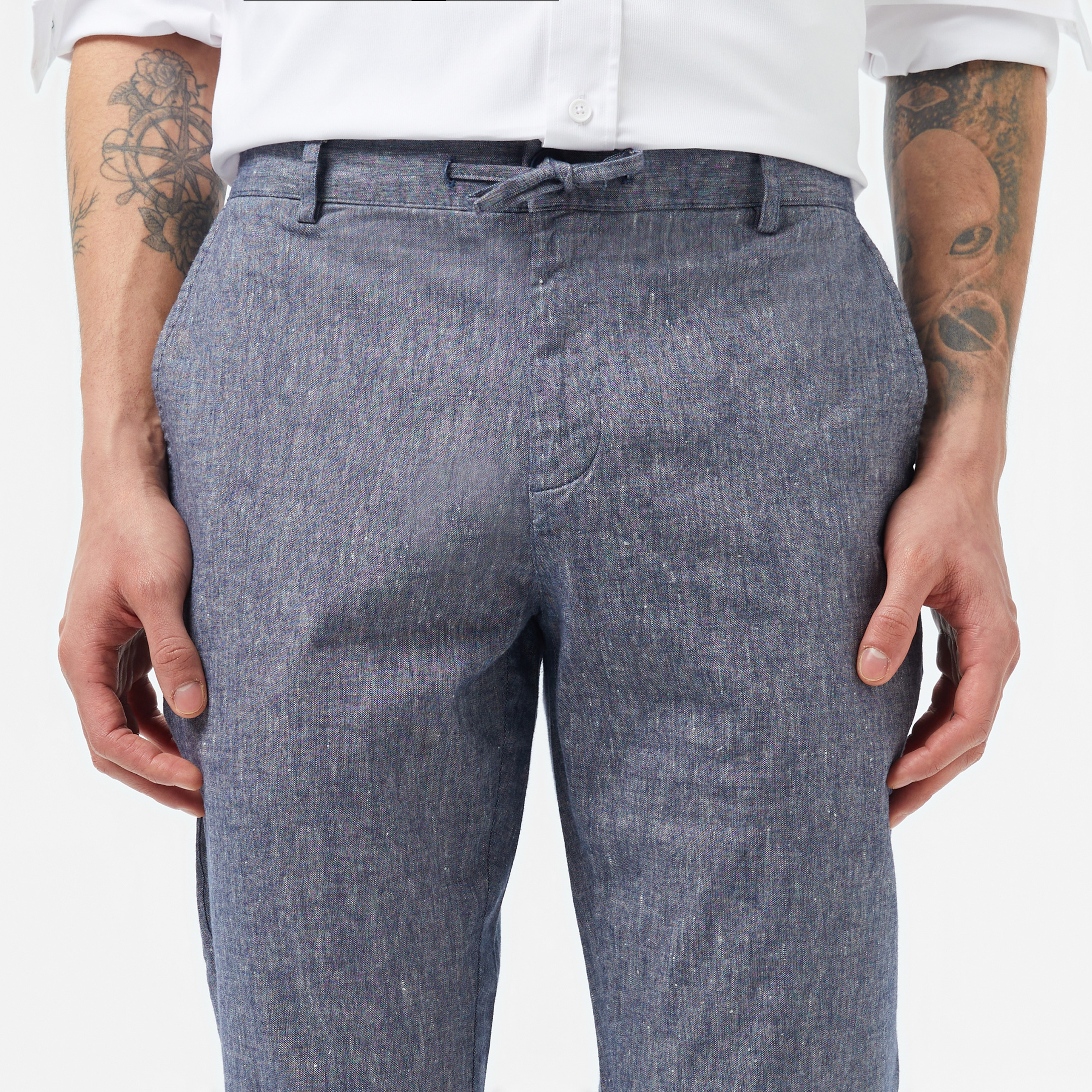 Erkek Slim Fit Lacivert Pantolon