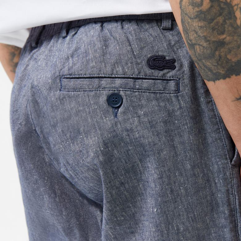 Erkek Slim Fit Lacivert Pantolon