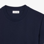 Kadın Regular Fit Kısa Kollu Bisiklet Yaka Lacivert Elbise