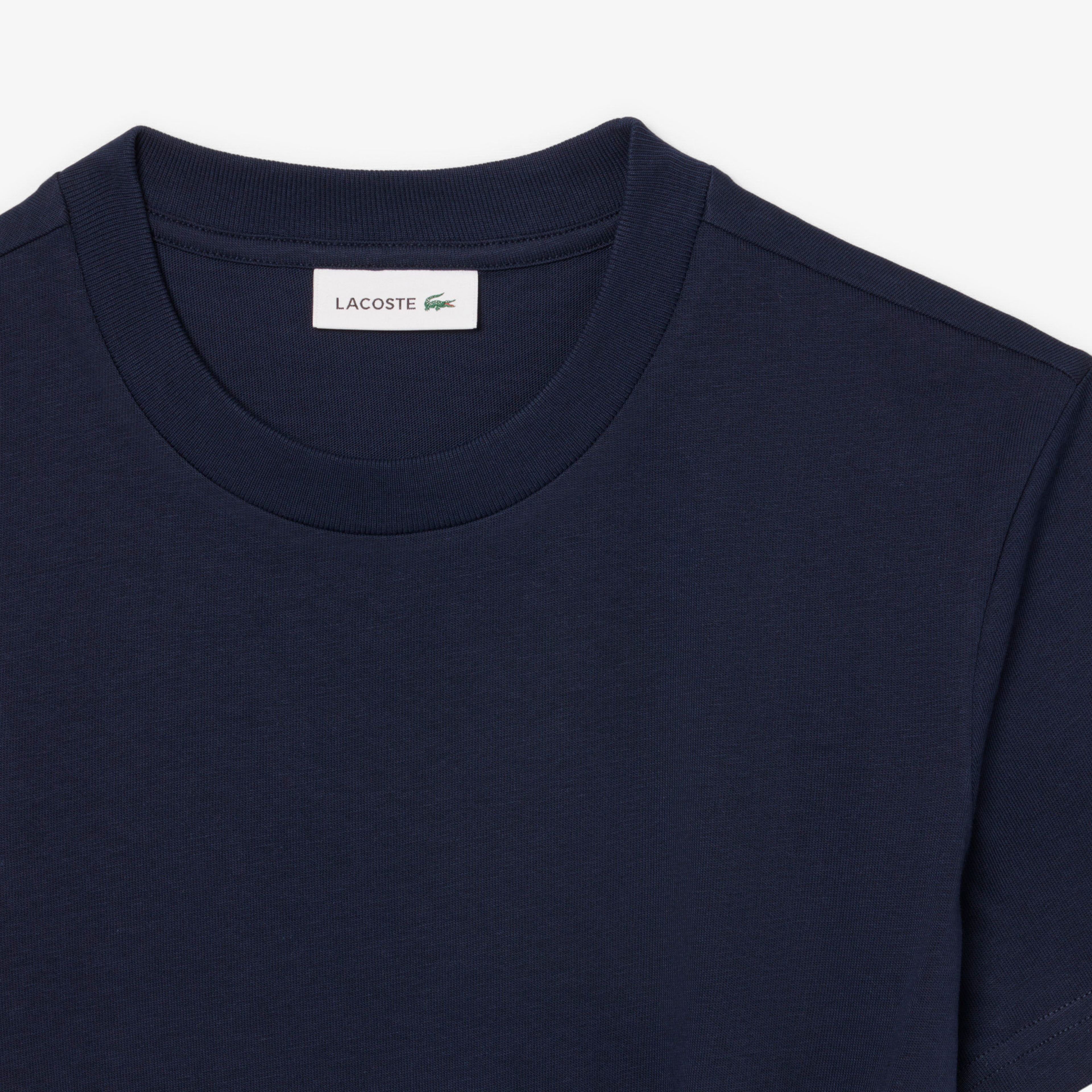 Kadın Regular Fit Kısa Kollu Bisiklet Yaka Lacivert Elbise