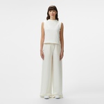 Kadın Relaxed Fit Beyaz Pantolon
