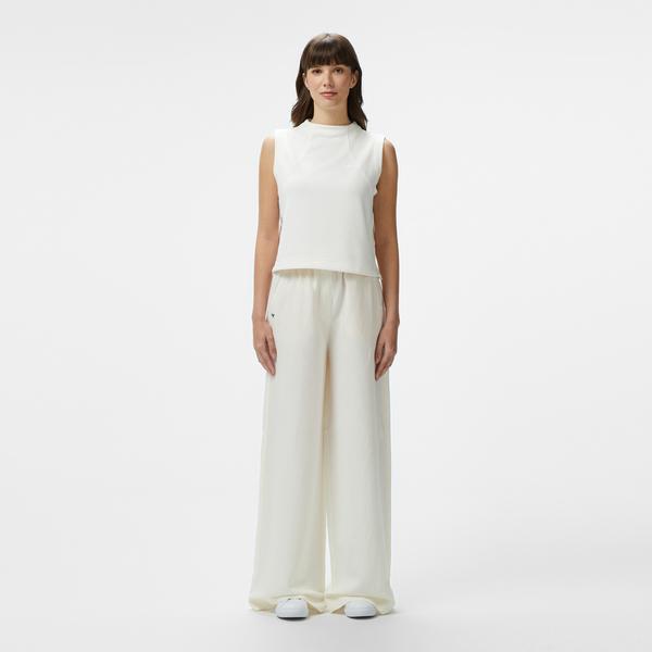 Kadın Relaxed Fit Beyaz Pantolon