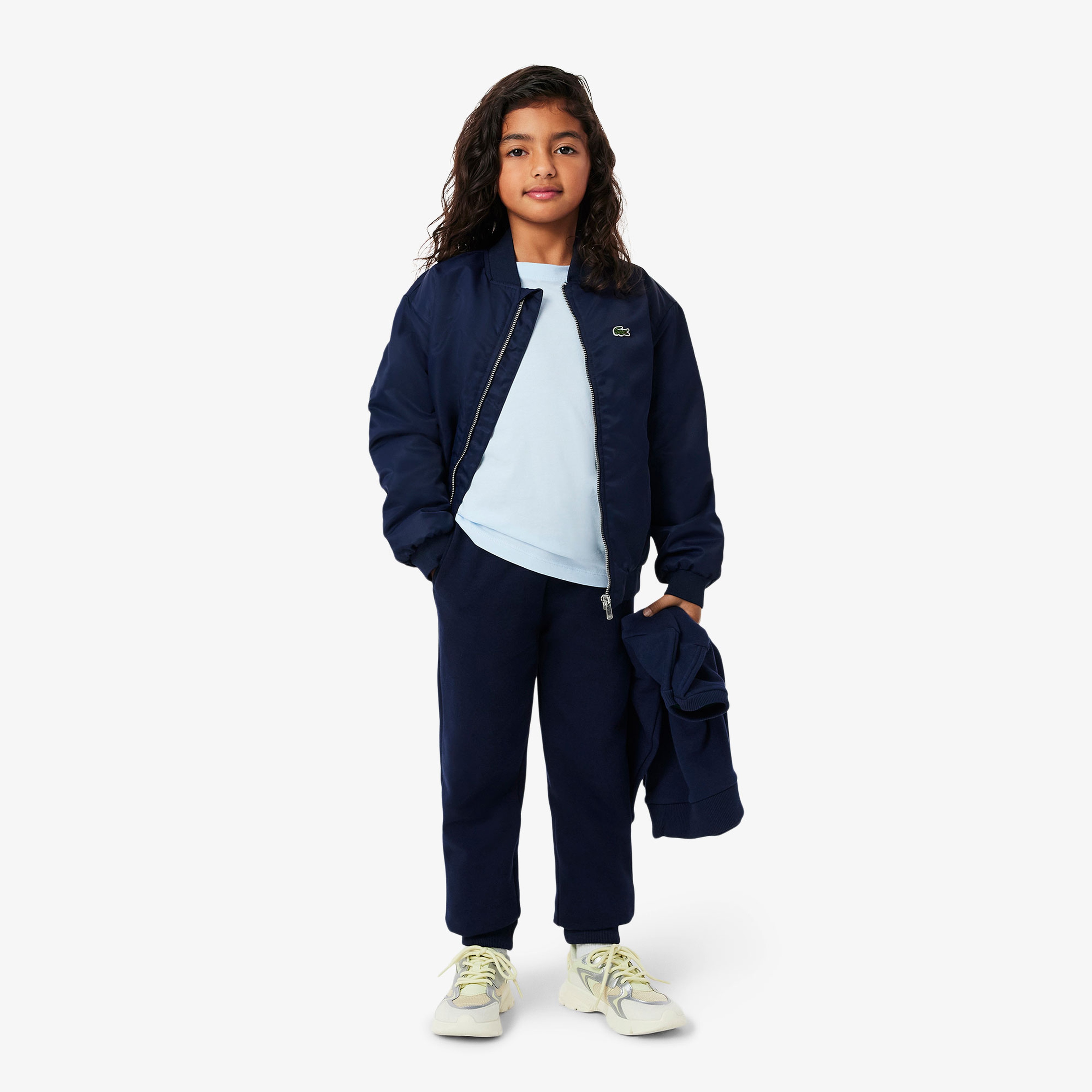 Çocuk Bisiklet Yaka Açık Mavi T-Shirt