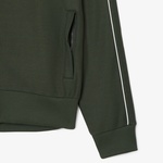 Lacoste Erkek Regular Fit Fermuarlı Koyu Yeşil Sweatshirt