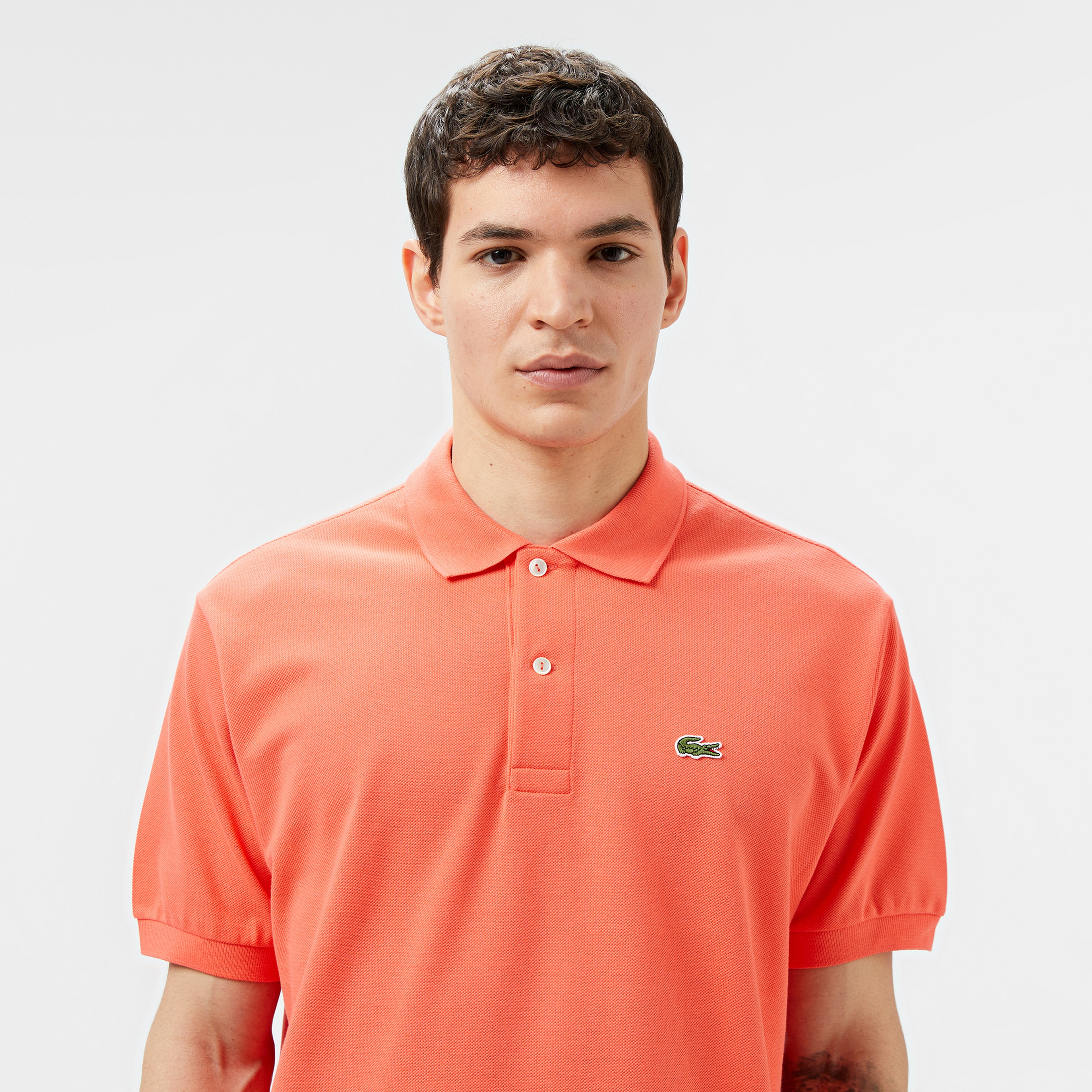 L.12.12 Erkek Classic Fit Turuncu Polo