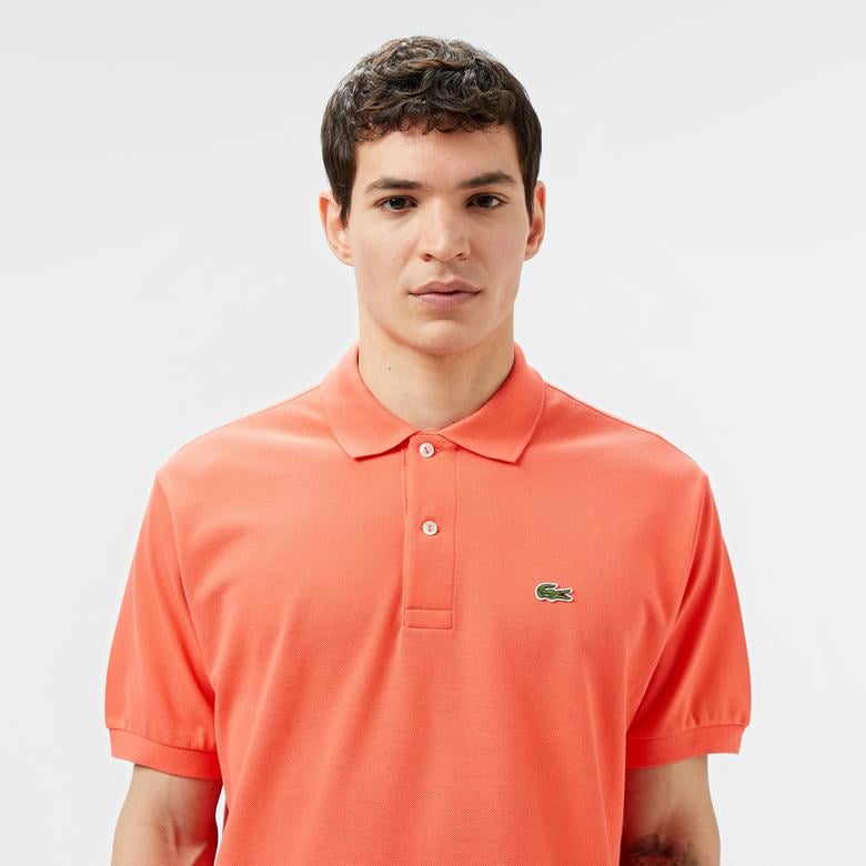 L.12.12 Erkek Classic Fit Turuncu Polo