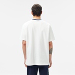 Erkek Bisiklet Yaka Beyaz Cepli T-Shirt