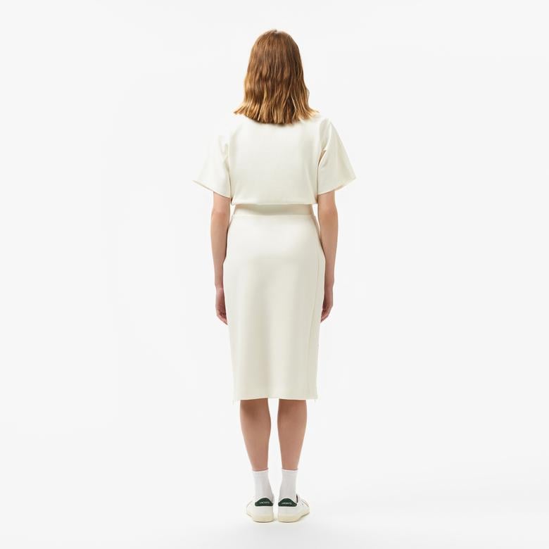 Kadın Straight Fit Beyaz Etek